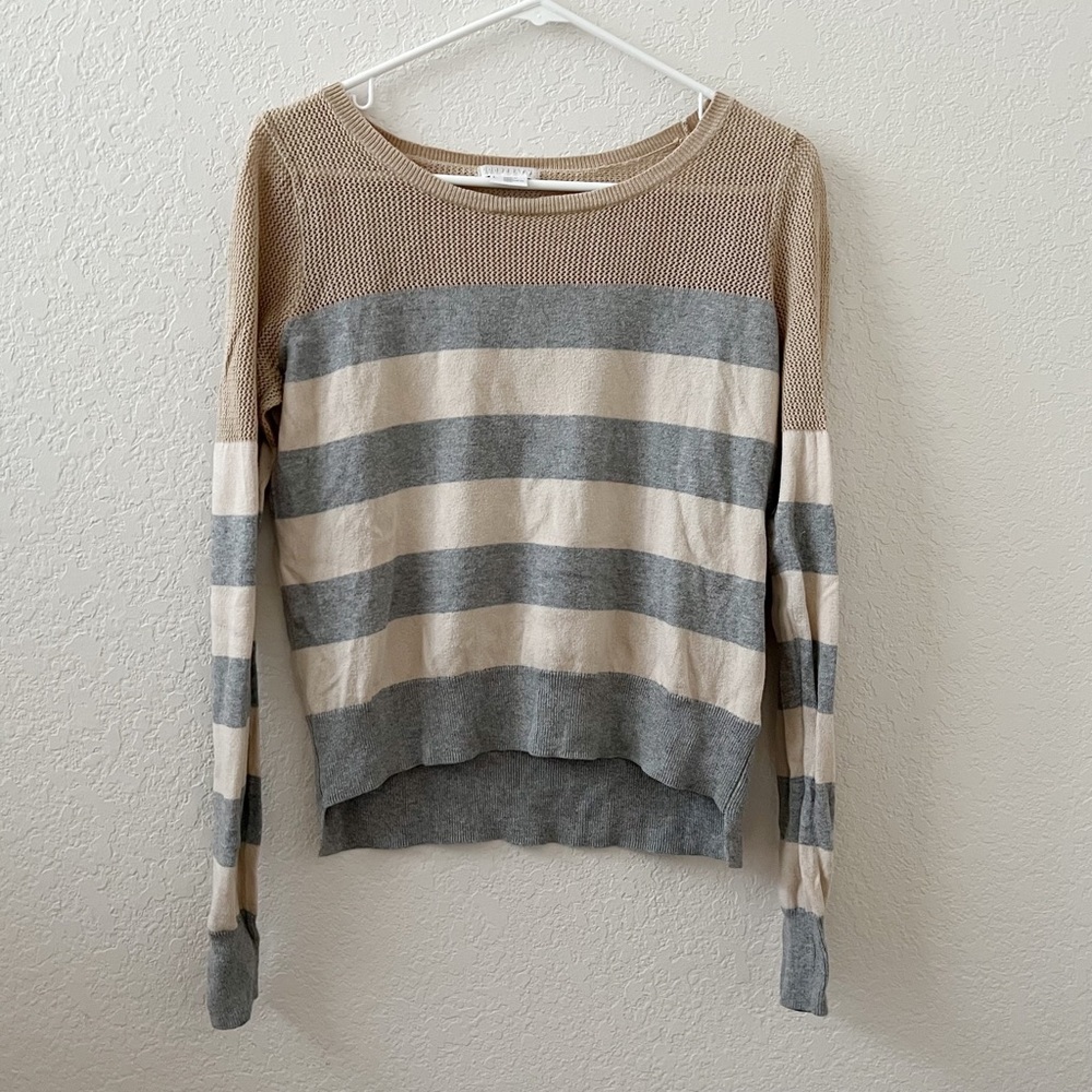 Urban Outfitters Cooperative Net and Stripe Sweater